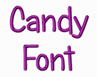 Candy Machine Embroidery Font Monogram Alphabet - 3 Sizes