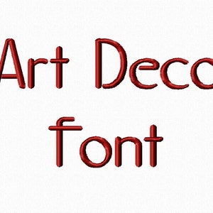 Art Deco Machine Embroidery Font Monogram Alphabet - 3 Sizes - BX Files Instant Download Design PES Rivermill Embroidery