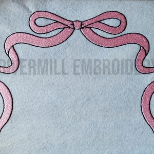 Classic Simple Bow Machine Embroidery Design #2 - Instant Download Digital Design PES DST Rivermill Embroidery
