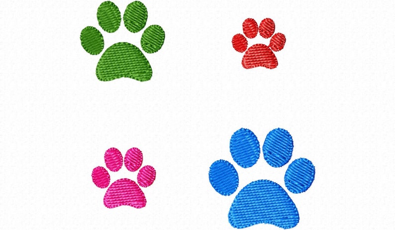 Mini paw print machine jessecmault design 4 sizes  etsy