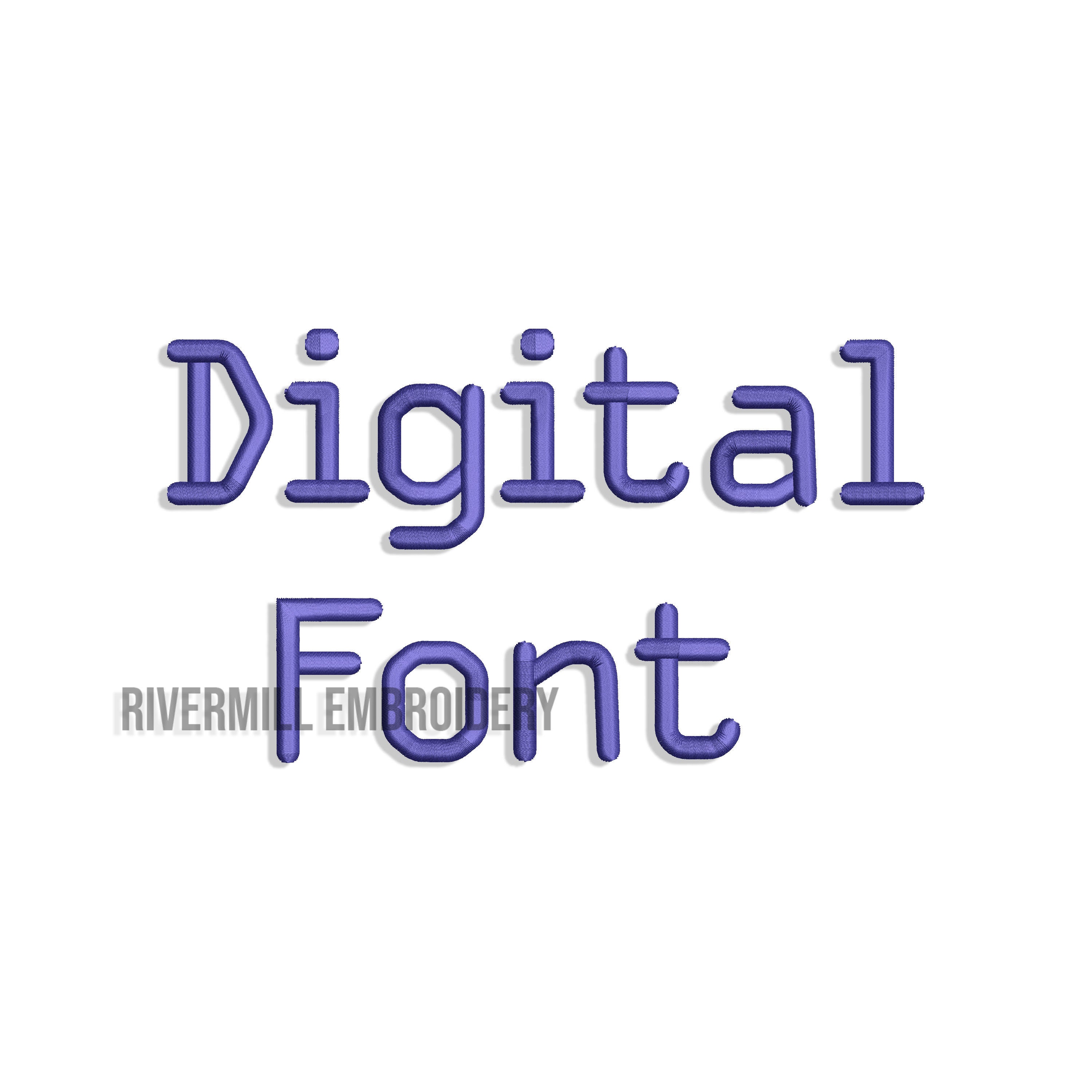 Computer Machine Embroidery Font Digital Machine Embroidery Font Alphabet - 3 Sizes - BX Files Instant ...