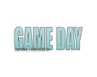 Game Day Machine Embroidery Design
