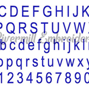 Arial Narrow Medium Sizes Machine Embroidery Font Monogram Alphabet - 3 Sizes - BX Files Instant Download Design PES Rivermill Embroidery
