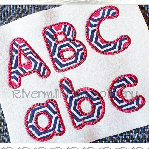 Split Applique Alphabet Monogram Font Machine Embroidery Font - Etsy