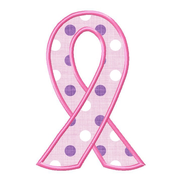 Awareness Ribbon Applique Machine Embroidery Design - 3 Sizes