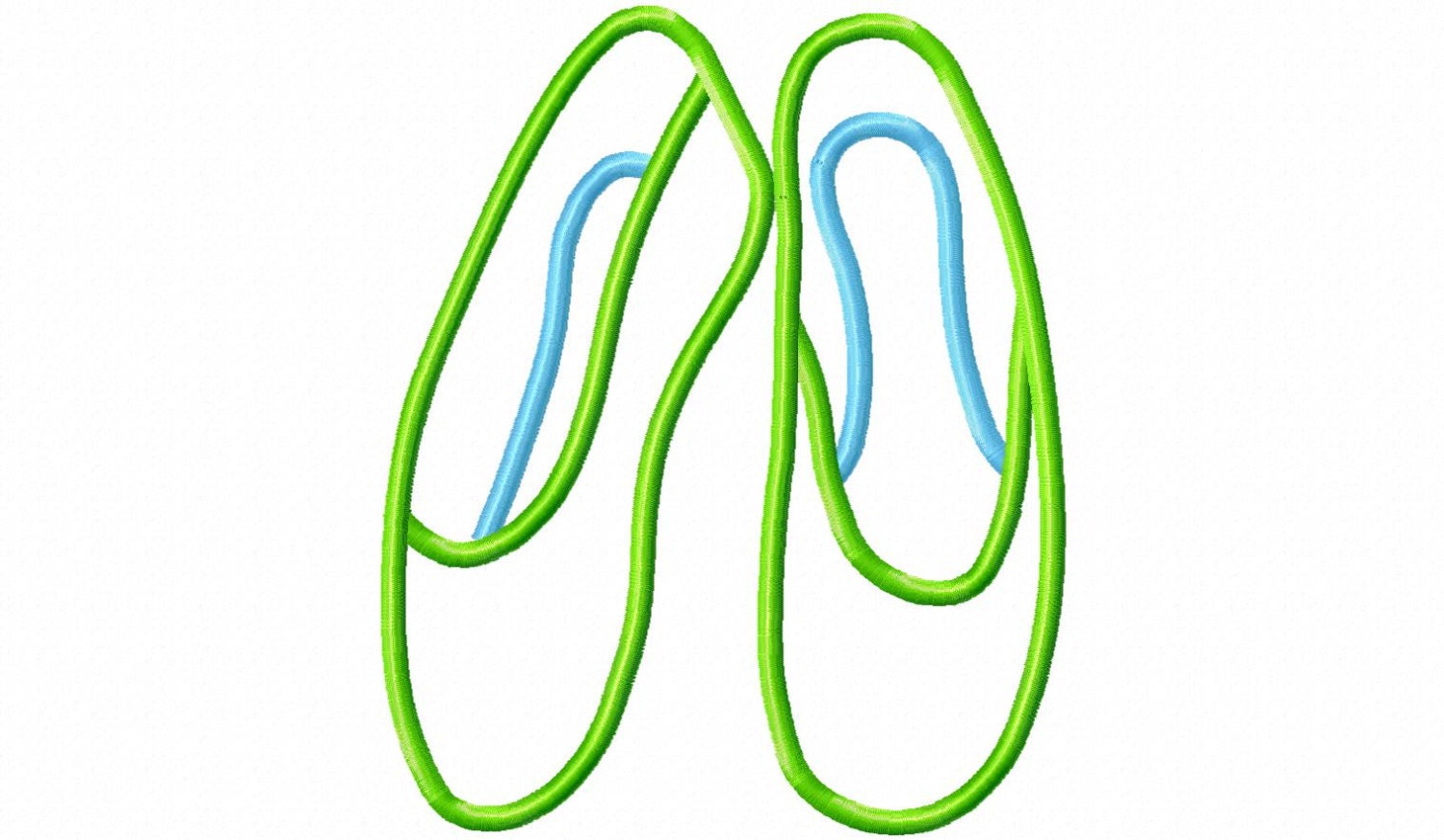 Simple Ballet Shoes Applique Machine Embroidery Design 4 Etsy