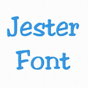 Jester Machine Embroidery Font Alphabet - 3 Sizes