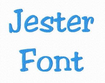 Jester Machine Embroidery Font Alphabet - 3 Sizes