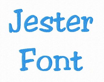 Jester Machine Embroidery Font Alphabet - 3 Sizes