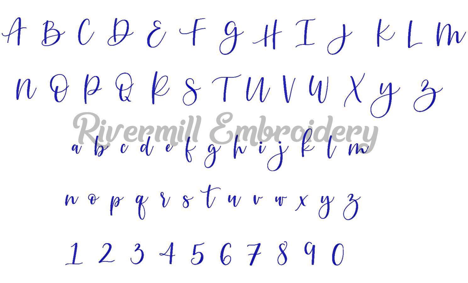Extra Large Katy Script Machine Embroidery Font Monogram - Etsy UK