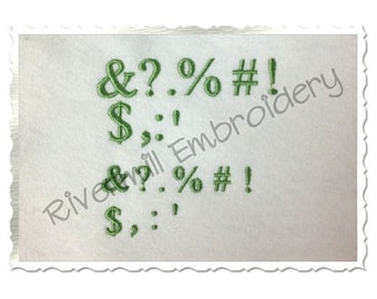 Small Punctuation Set - Machine Embroidery Designs - BX Files Instant Download Design PES
