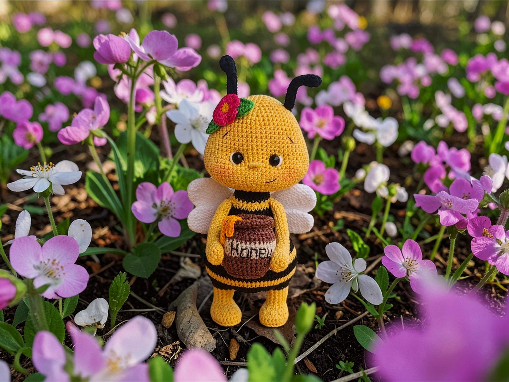 Crochet Bee Amigurumi Pattern, Honey Bee Plush Toy PDF Tutorial ...