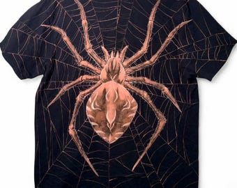 Spider Bleach Art on Shirt - Made to Order