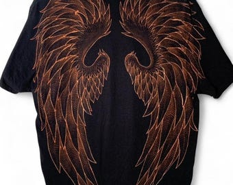 Angel/Bird Wing Bleach Art on Shirt - Made to Order
