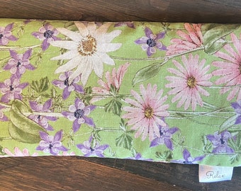 Mothers day gift, Valentines Day Gift, Boho Lavender neck wrap, hot cold pack, microwave heating pad,