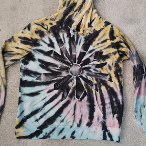 Tie Dye Hoodie Patchwork - Etsy