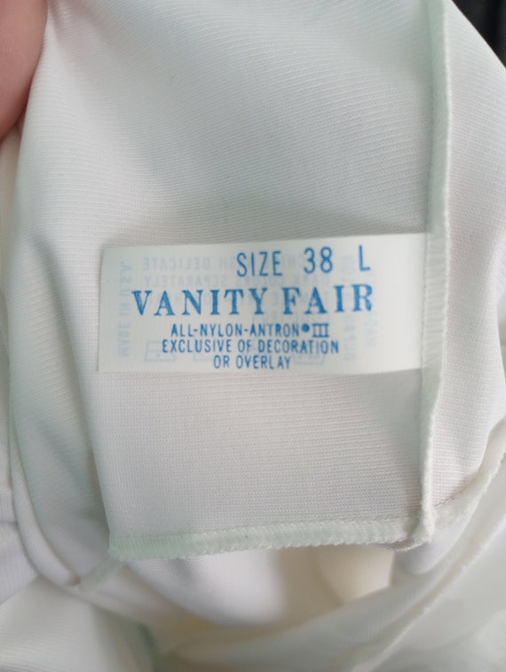 White Full Lace Slip Dress Vanity Fair MINT Condi… - image 9
