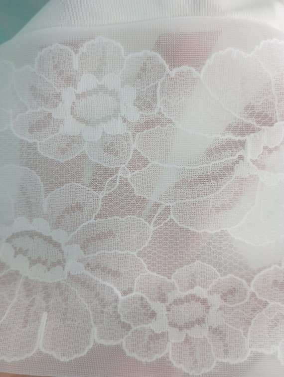 White Full Lace Slip Dress Vanity Fair MINT Condi… - image 7