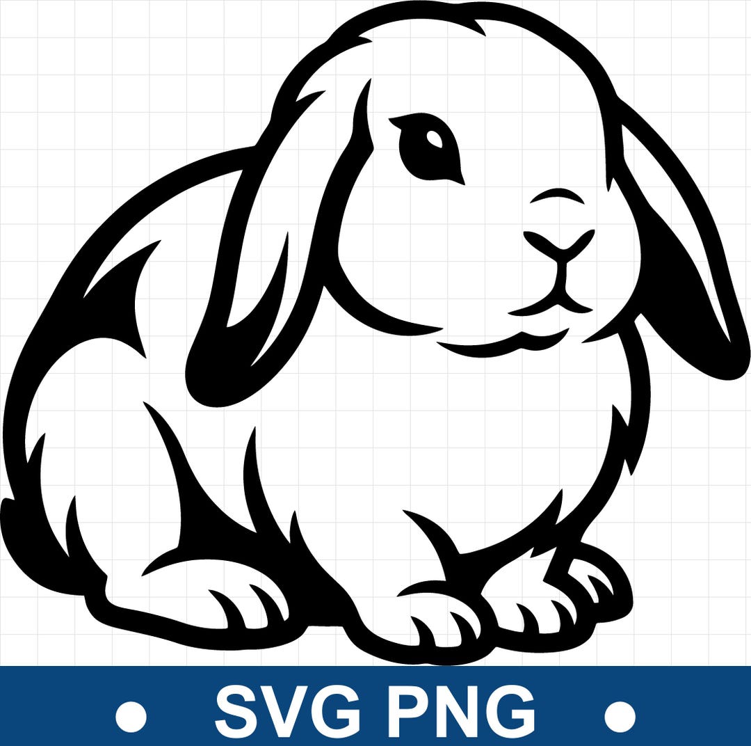 Rabbit Clipart Bundle, Bunny SVG Cut Files, Realistic Hare Vector ...