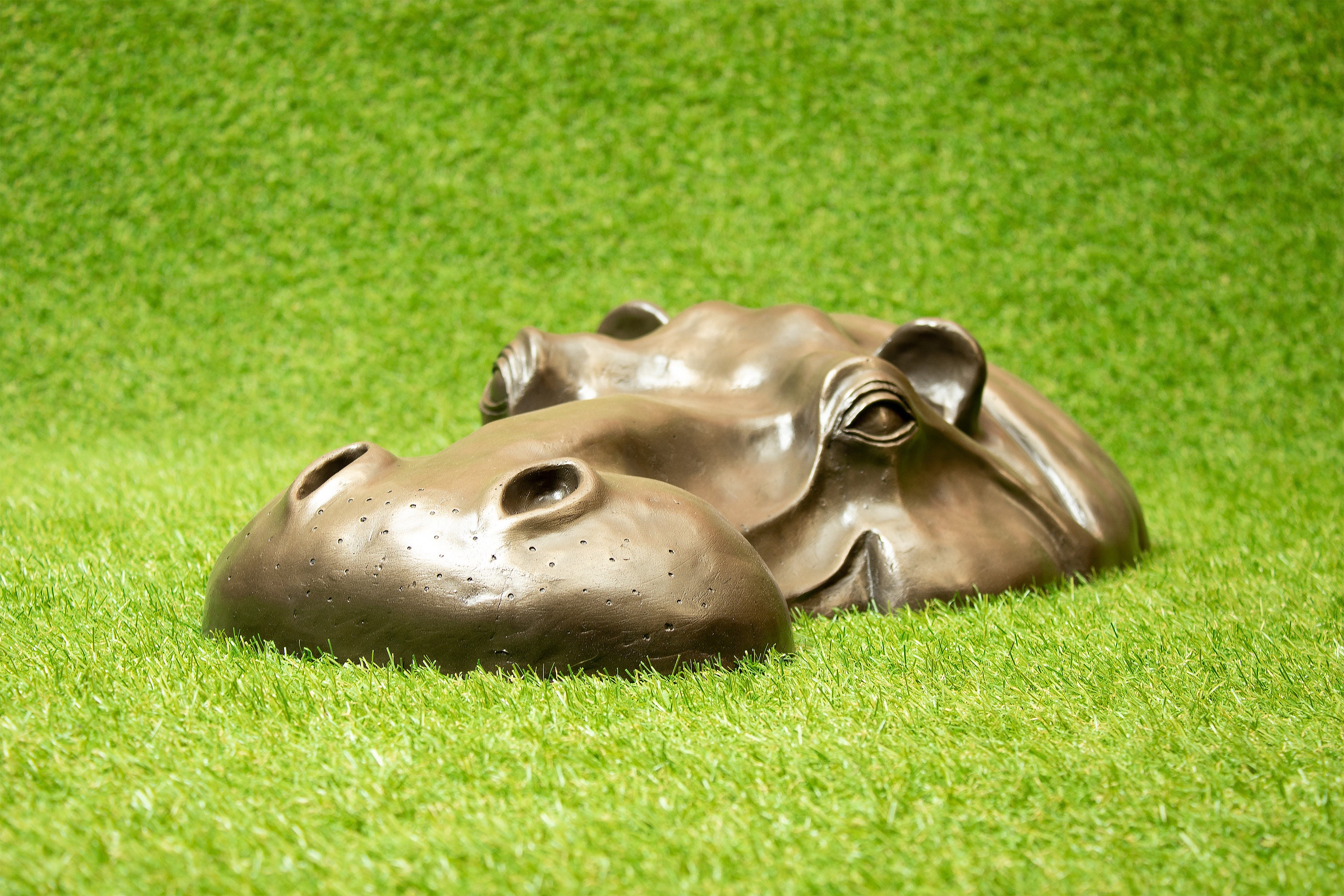 3 Stone Resin Hippo Hippopotamus Birthday Gifts Christmas Gift Garden Sculptures 