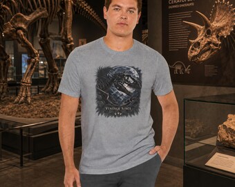 Dinosaur Skeleton T Shirt | Vintage Dinosaur Shirt | T-Rex Shirt | Fossil Lover Gift | Dinosaur Gifts for Adults