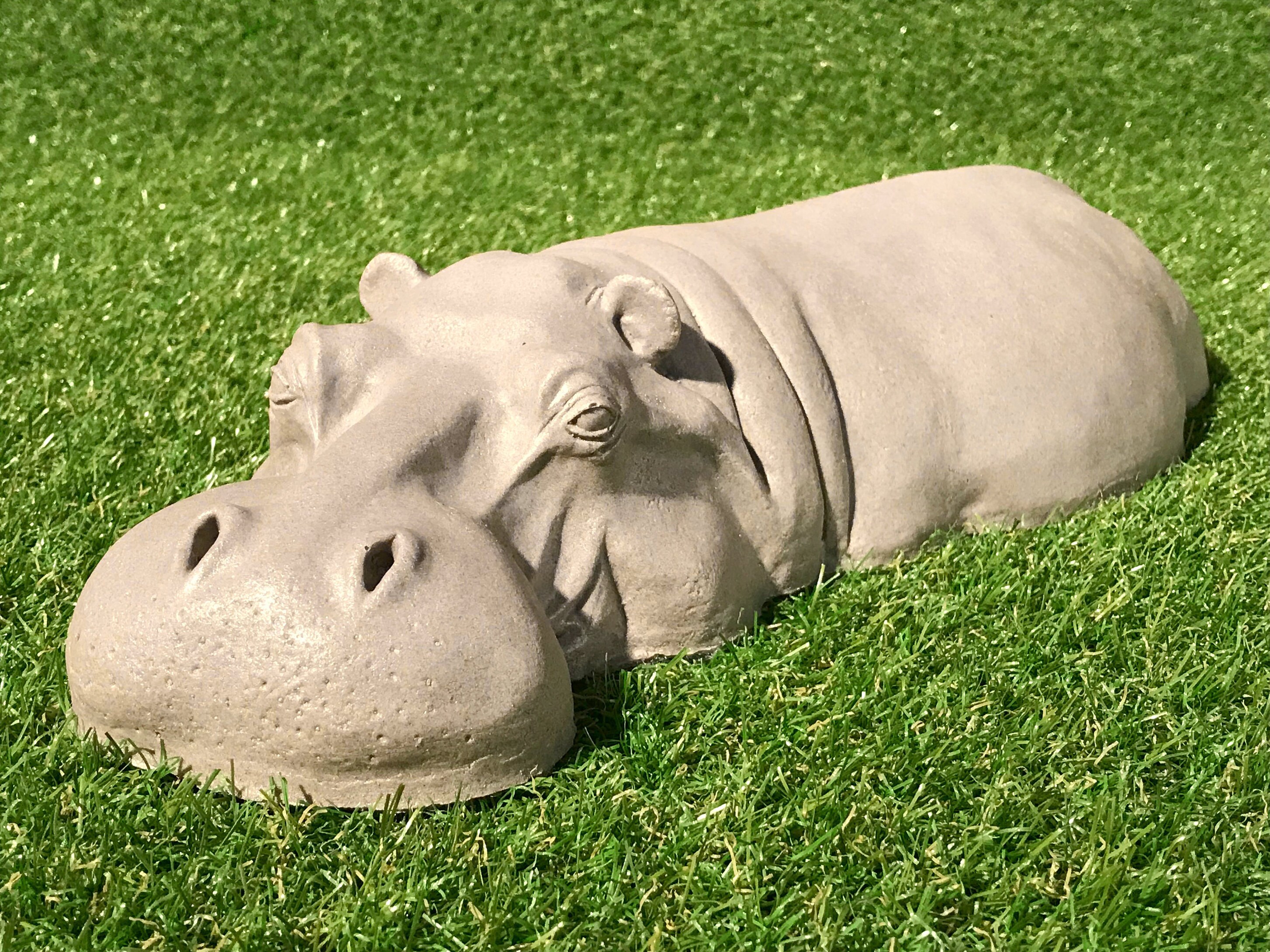 Hippo Birthday Gift Gardening Garden Ornament Hippopotamus
