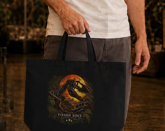 Dinosaur Tote Bag | Funny Dinosaur Gift | Dinosaur Shopping Bag | Dino Lover Gift | Dinosaur Birthday Gift