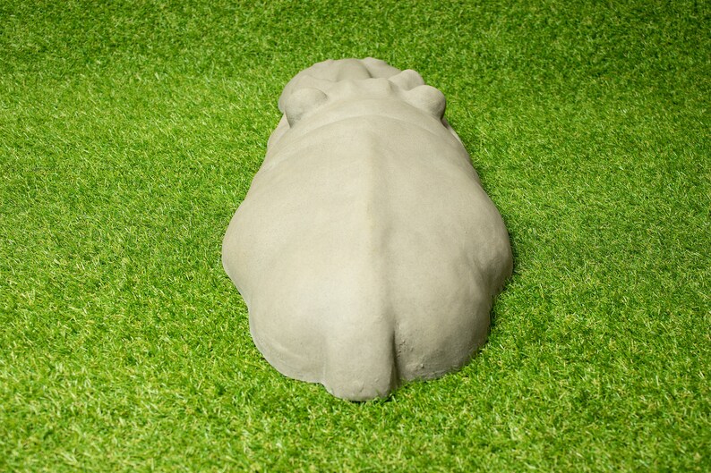 Large Hippopotamus Garden Sculpture, Garden Gifts, Resin/ Stone Ornament, Grandma Gift for Sister, Christmas Gifts for Women, Unique Gift image 7