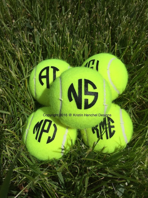 Monogram Personalized Custom Tennis Balls