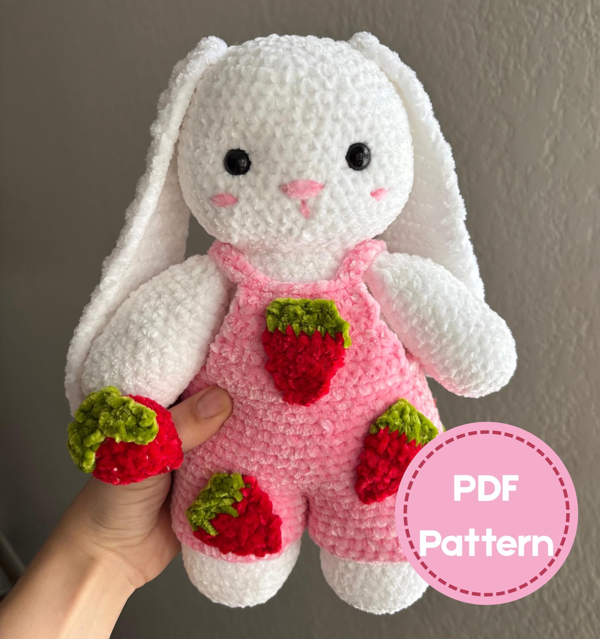 Strawberry elephant crochet - Etsy 日本
