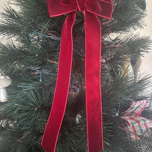 Christmas Tree Bows - Velvet or Satin