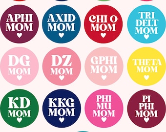Custom Mom & Dad Sorority | 3 in. Pinback Buttons
