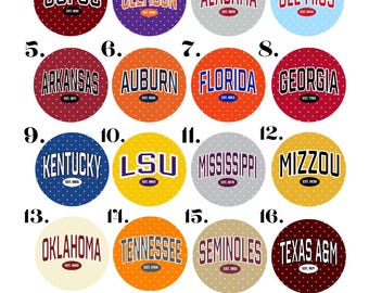 Poka Dot University Edit | 3 in. Pinback Buttons