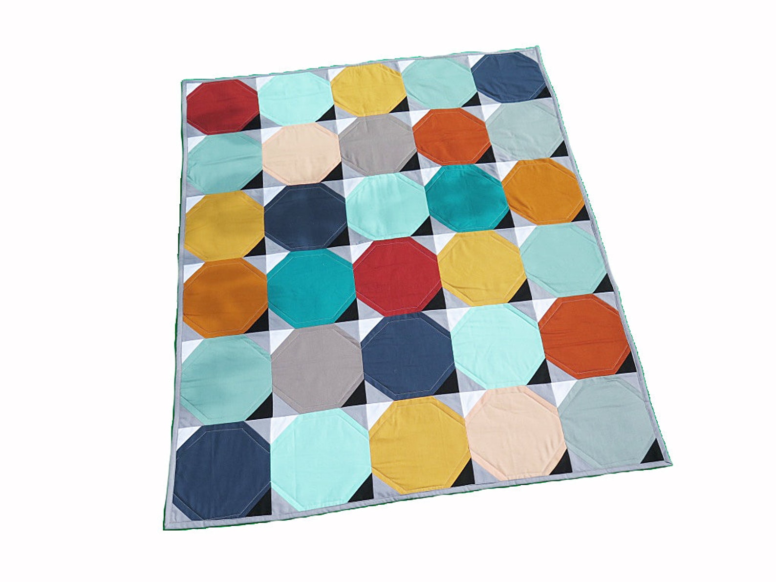 Geometric Baby Quilt Modern Geometric Toddler Blanket Gender Etsy