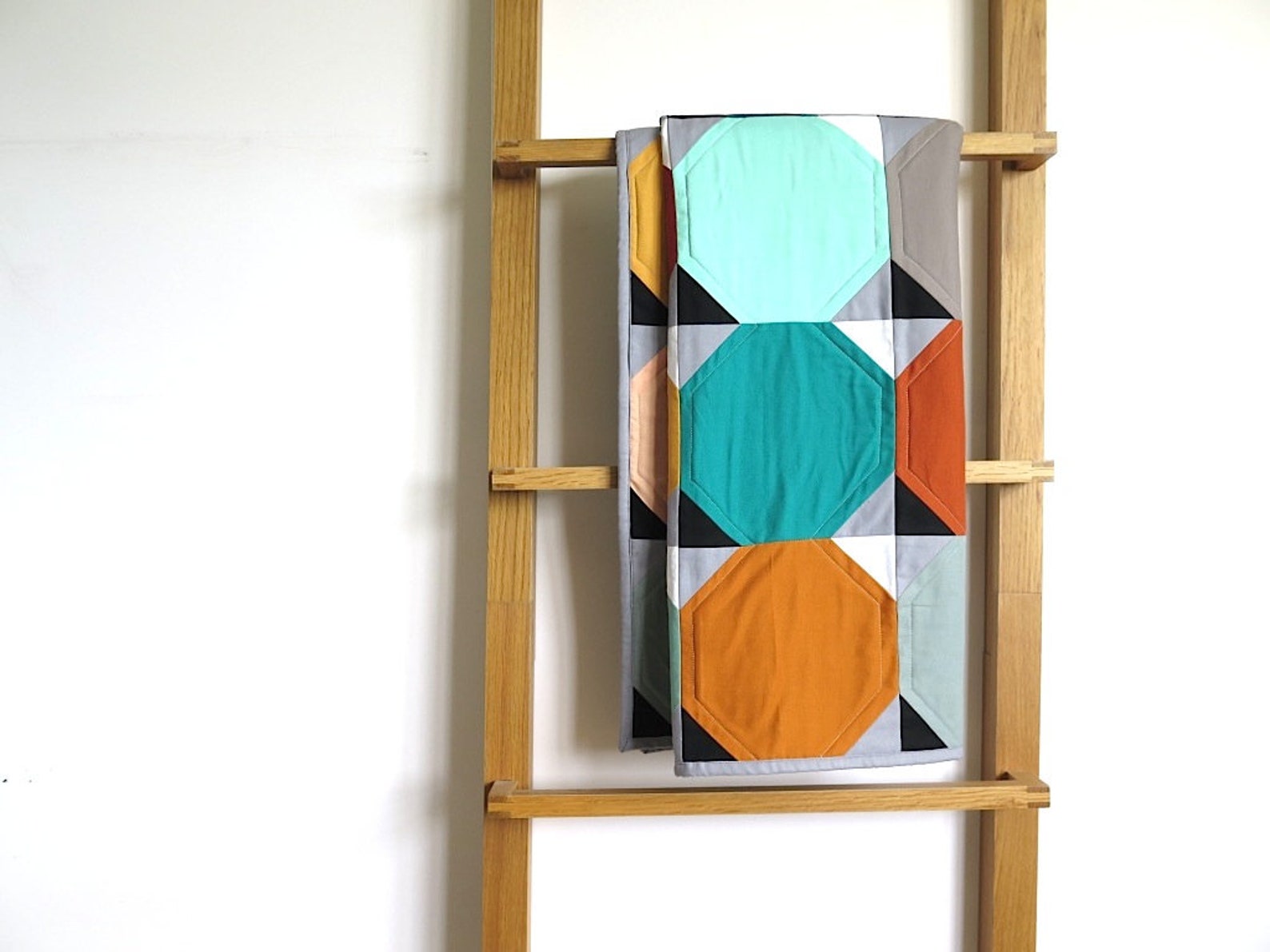 Geometric Baby Quilt Modern Geometric Toddler Blanket Gender Etsy