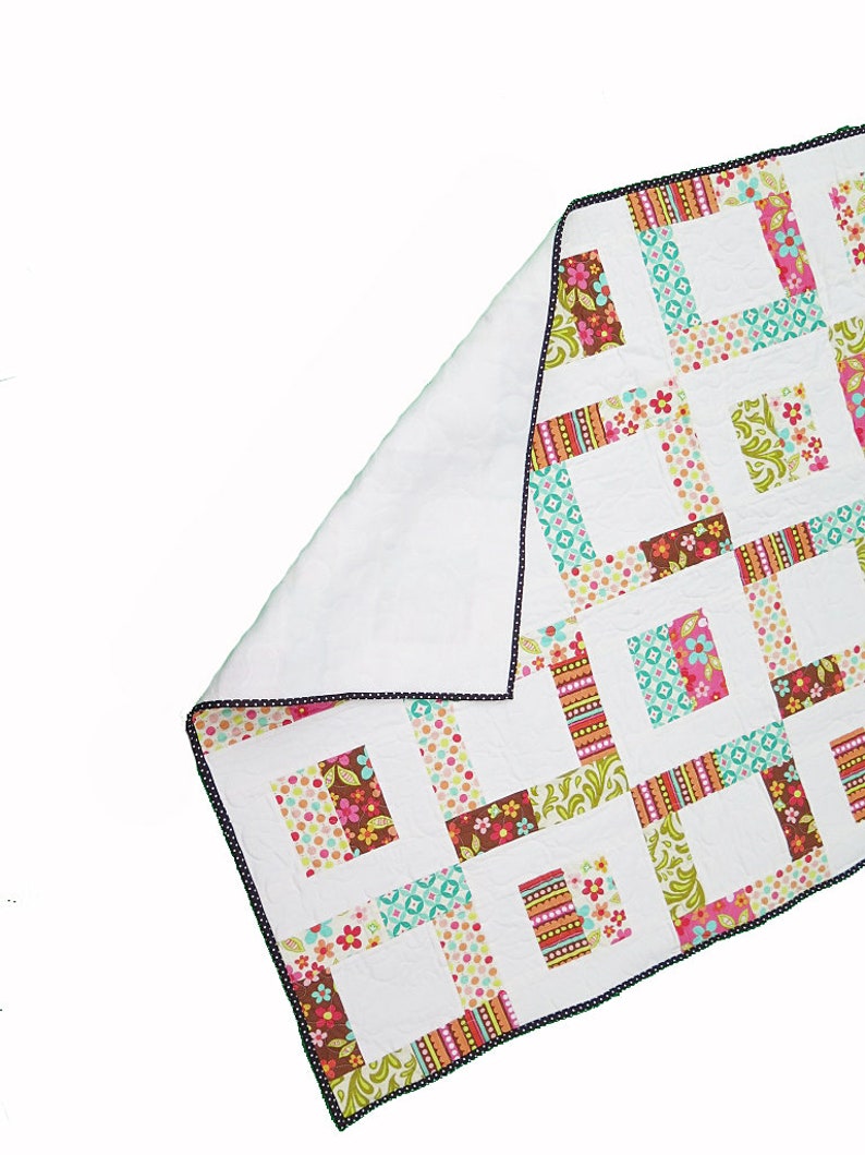 Baby Quilt - Crib Quilt - Toddler Blanket, Play Mat, Patchwork Throw ...