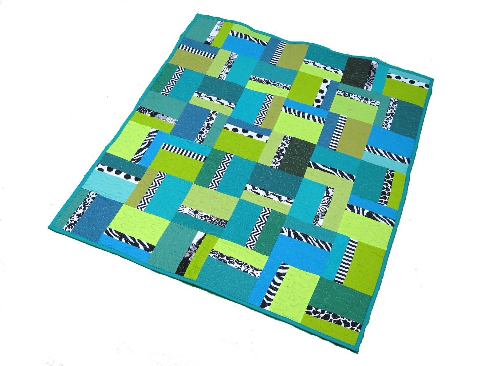 Baby Quilt Modern Geometric Quilt Boy Quilt Crib Quilt Etsy