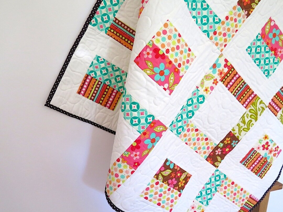 Baby Quilt - Crib Quilt - Toddler Blanket, Play Mat, Patchwork Throw ...