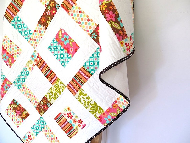 Baby Quilt - Crib Quilt - Toddler Blanket, Play Mat, Patchwork Throw ...