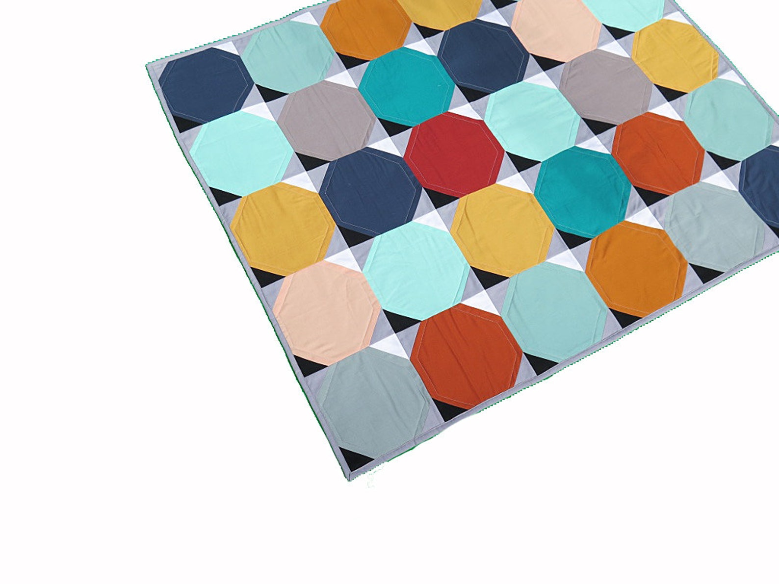 Geometric Baby Quilt Modern Geometric Toddler Blanket Gender Etsy