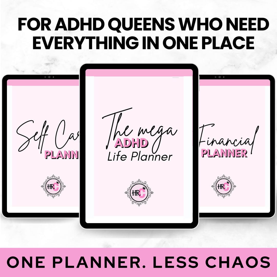 MEGA ADHD Life Planner | Printable, Editable in Canva (digital Download ...