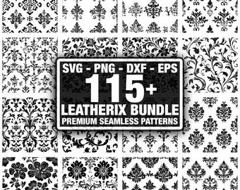 Leatherix Retro Tool Wzory skórzane, Pakiet bezszwowych tekstur. Natychmiastowe pobieranie plików PNG, DXF, EPS i SVG.