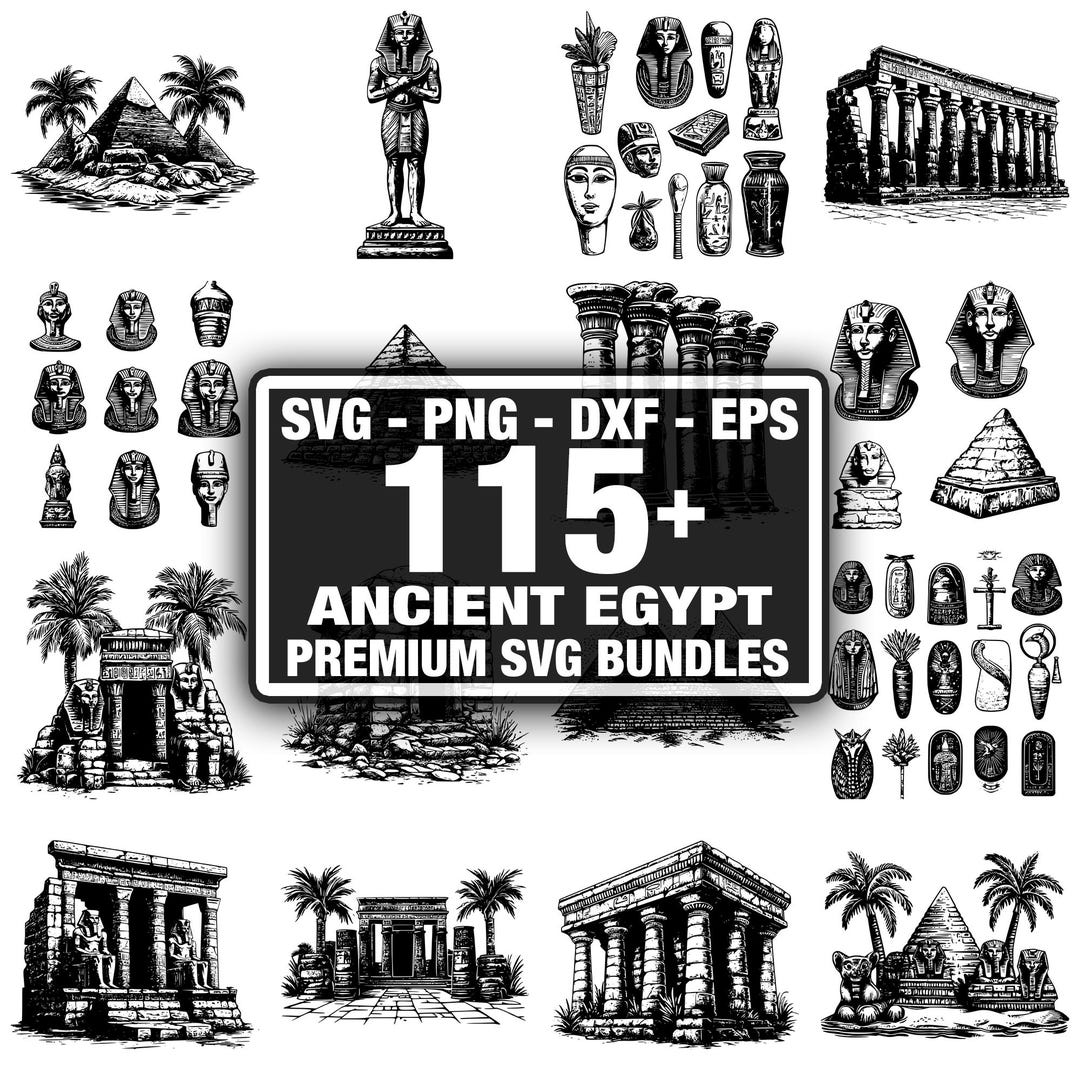 Ancient Egypt SVG Bundle,instant Digital Download Png, Dxf, Eps, Svg - Etsy