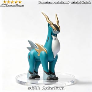 Glänsande Cobalion-figur, Pokémon-hartsstaty, legendariska Swords of Justice, stålstridstyp, skala 1/20 specialdesignad figur, spelpresent