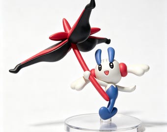 Floette Eternal Flower Resin Statue, Handmade Anime Figurine, Cute Pokémon Desk Ornament & Gift