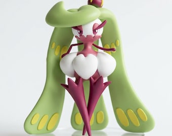 ツァリーナ 手描き樹脂製フィギュア | 草タイプのポケモン コレクターズアイテム | アニメ風デスクデコレーションギフト