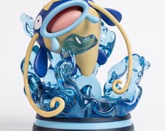 Whiscash, ręcznie malowana żywiczna figurka Pokemon na bazie wody #0340, fanowska figurka anime, kolekcjonerski prezent dla gracza