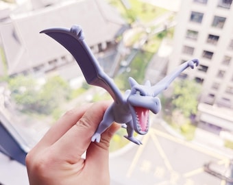 Figurine aérodactyle en résine peinte à la main haut de gamme - Statue de collection Pokémon fossile