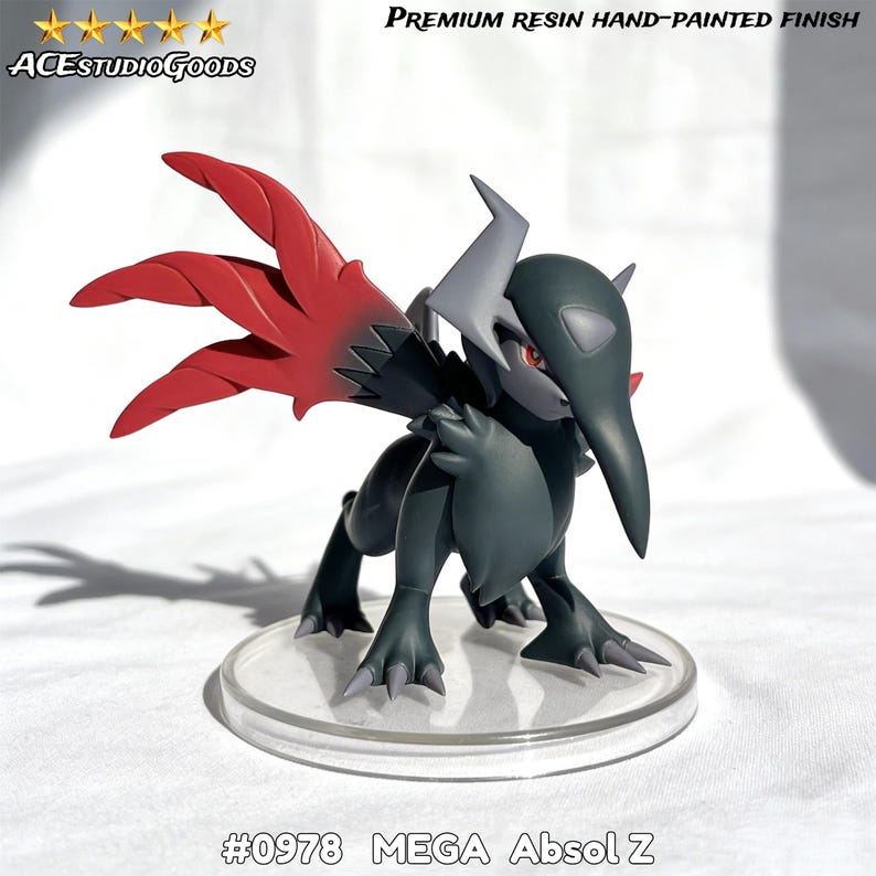 Mega Absol Z Resin Statue, Hand-painted GK Figure - Custom Color Scheme ...