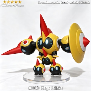Estatua de resina MEGA Falinks, figura GK pintada a mano - Esquema de color personalizado - Coleccionable de alto detalle - Figura de acción de Pokémon